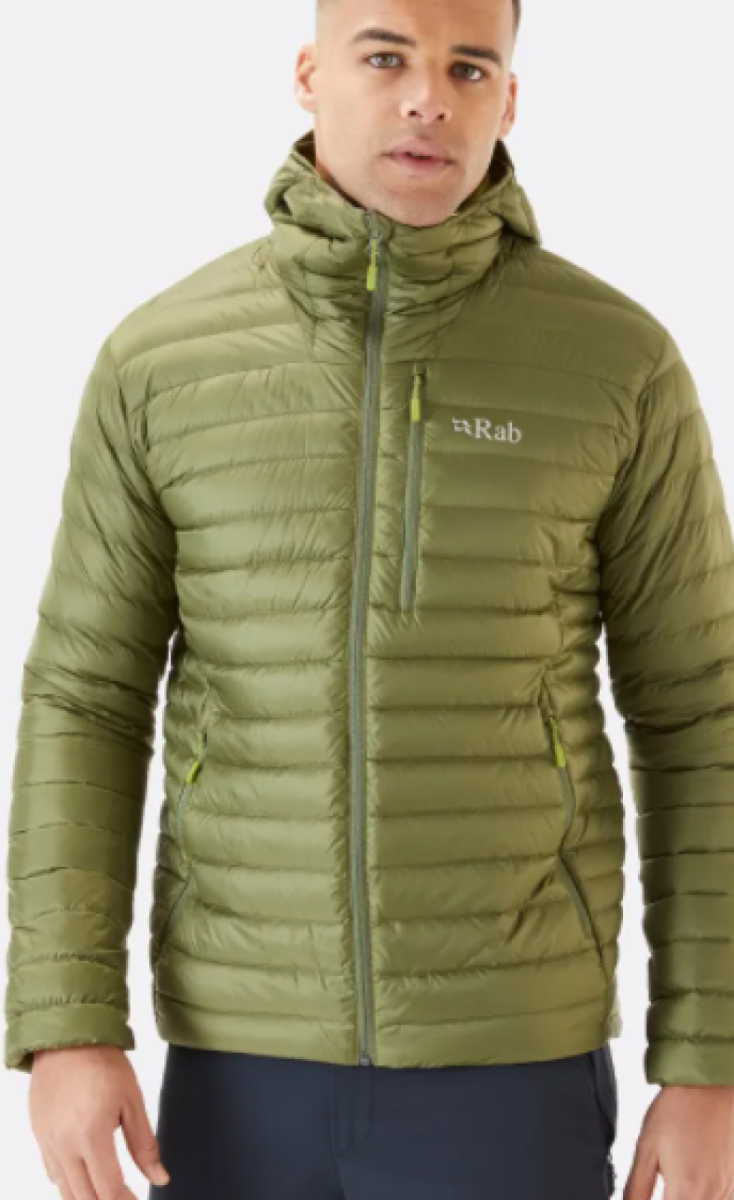 Mens Rab Microlight Alpine Jacket Chlorite Green - trekandtravel Store